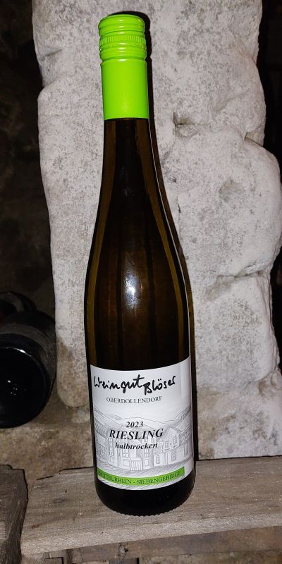 Produktbild von: <br>Artikel-Nr.: 04<br>2023er Oberdollendorfer Riesling Qualitätswein halbtrocken 0,75l<br>