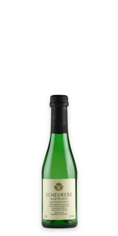 <br>Scheurebe Sekt halbtrocken Piccolo 0,2l<br>